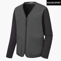 코오롱스포츠 코오롱 남성 니트페이스 패딩 가디건 TLJJS22461-CHA