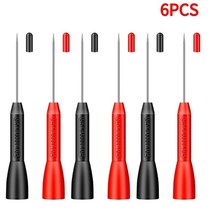 NENG-PT2002 멀티미터 프로브 PVC 절연 피어싱 바늘 팁 비파괴 테스트 진단 도구 2 개, 03 6pcs 600V 10A