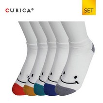 굿 스마일 스니커즈 여성양말 5족 세트SCS117, 블루그린5족/OneSize