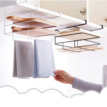 TORIMALL 천장 3단 스틸 도마거치대, 블랙