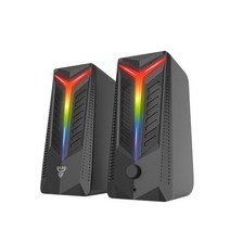 판테크 트리펙타 RGB 게이밍 PC용 스피커, Black, GS301