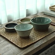 김학영도자기 아끼다 v공기볼 밥공기 밥그릇 도자기, 펄블랙