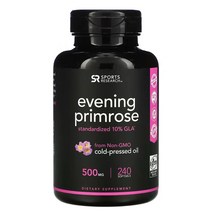 스포츠리서치 달맞이 꽃 종자유 프림로즈 기름 오일 500mg 240젤 감마 리놀렌산