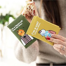 동물일러스트 20대여자카드지갑 얇은지갑 명함지갑 30대명함지갑 졸업선물 입사선물