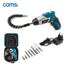 Coms 충전식 미니 전동드릴 플렉시블 비트포함