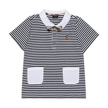 닥스 리틀 PUPPY 남아 져지카라 티셔츠 DQM51TP42M NV