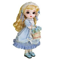 무속성 솜 아이돌인형 옷 장식 악세사리 소품 관절인형 dbs dream fairy 16 bjd name by little angel 기계식 조인트 바디 메이크업 포함 두피 눈, 모카, 28cm