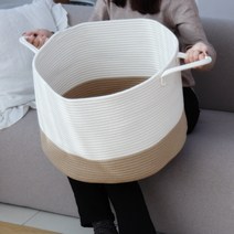쏠리또 대형 누빔 면 코튼 바구니