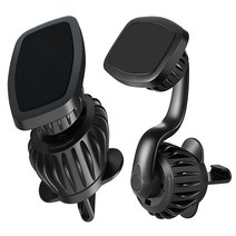 나오미 클램프 핸드폰 자석 거치대 2종 (송풍구형 회전형), C 클램프 자석거치대 (송풍구형 2개), 2개