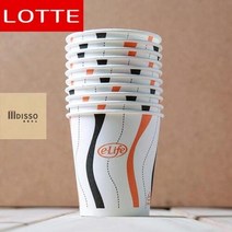 LOTTE 튼튼한종이컵 자판기용 일반 생수컵 일회용 업소용 사무실 종이컵 10p