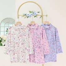 할머니옷 여름7부티셔츠BEST 매화 단추카라티 60대70대80대90대 시어머니엄마생신선물