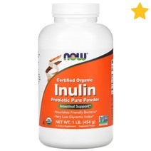 나우푸드 Organic Inulin Prebiotic Pure Powder 454g, 1개, 기본
