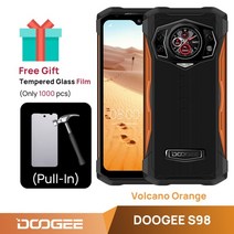 doogee s98 스마트폰 8gb 256gb g96 octa core 6.3 인치, 글로벌 버전, 주황색
