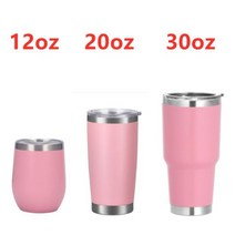 물병 30 온스 보온병 커피 보온 컵 스테인리스 머그 텀블러 명품텀블러 새지않는텀블러 자이언트텀블러 신입사원선물 쉐이크텀블러 가벼운보온병, 30온스, 분홍색