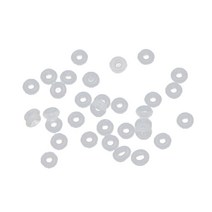 DIY 보석 제조 목걸이 팔찌 클립 잠금 스페이서 부재 비드 용 보석 실리콘 고무 스토퍼 패스너, 2mm