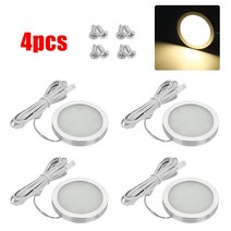 인테리어 조명 보트 캠핑 트레일러 LED 스포트 라이트 밴 캠퍼 캐러밴 모터홈 12V 캠핑용 4 개, [01] 3000K Warm White
