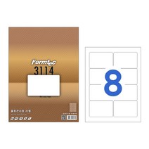 폼텍 LQ-3101 바코드용 라벨 (60단 20매), 폼텍 라벨 용지, 물류용 LQ-3114 (8단)