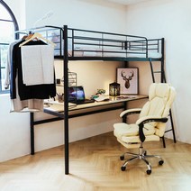 일루일루 코모드i 올인원 책상형 벙커침대+13cm메모리볼폼, 단품