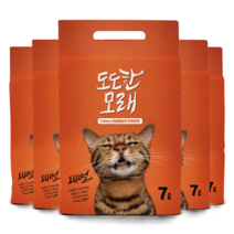 도도한 고양이 두부모래 오더어 더스트 프리 1.4mm, 2.8kg x 5개, 오리지널(두부향)