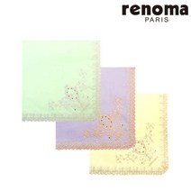 [레노마] 큐빅자수 손수건 (R) RKN1084
