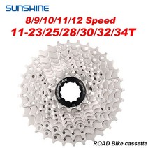 자전거 스프라켓 픽시휠 바퀴 시마노 스램 스프라켓 호환 12 11 10 9 8 7 단 선샤인 로드 바이크 자전거 카세트 255, 10단 28t