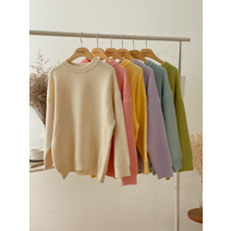 키메라제이 소프트 파스텔 라운드 니트 6color
