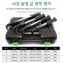 홀리불 토크 렌치 ST-02-L 에어컨 스페셜 세트 툴 래칫 패스트 kg 오픈 토크 렌치, 프리셋 래칫 렌치 세트