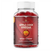 BeLive Apple Cider Vinegar 빌리브 애플 사이다 식초 60구미, 1개, 1