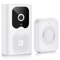 도어벨 비디오 WIFI 초인종 카메라 스마트 홈 무선 전화 인터콤 아파트에 대한 풀 HD 비전, China_White