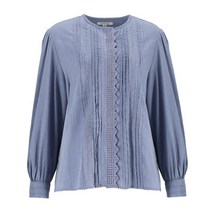 써스데이아일랜드 [여성]레이스 히든 버튼 블라우스(T226MBL135W) 153189