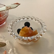 Ogfaour북유럽 소스볼 유리구슬 빈티지 그릇 요거트 볼 젤라또 빈티지소품샵, 미니그릇