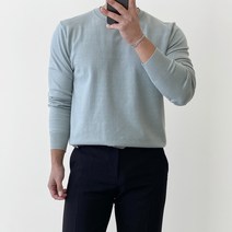 간빠레 21컬러 봄 가을 겨울 부드러운 라운드 니트