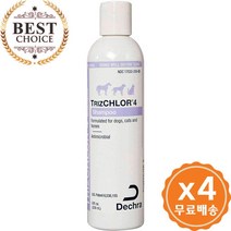 데크라트로피칼 데크라 트리즈칠라 4 애견샴푸 236ml - 펫 고양이 반려견 셀프 목욕, ４개　(개당 26,800원 - 코드384p)