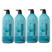 해피바스 클래식프라그랑스 그린플라워 바디워시 1400ml, 4개