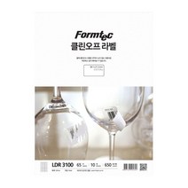 견출지 프린터라벨지 LDR-3100 투명라벨 클린 10매 오프라벨 A4라벨지 65칸, 상세페이지 참조, 상세페이지 참조, 상세페이지 참조