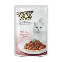 퓨리나 팬시피스트 인스퍼레이션 고양이 파우치, 소고기 + 애호박 + 토마토, 70g, 16개
