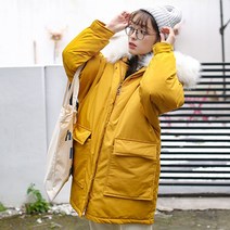 타니즈 쿠버 컬러 하프 여성패딩 야상