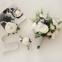 아트박스/더플라워마켓 셀프웨딩부케SET - 화이트작약