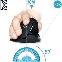 손목 안아픈 무선 버티컬 마우스 NV72VMS10G 터널증후군 독서실 무소음 손가락 편한