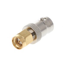 SMA 수컷에서 BNC 암컷 플러그 스트레이트 RF 어댑터 동축 커넥터 변환기