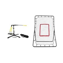 SKLZ 야구 스피드 건 허리케인 휴대용 타격 연습 소프트볼 스윙 트레이너 시스템 전 연, Hurricane Category 4, Trainer + Net and Rebounder