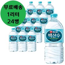농심 백두산 백산수 1L x 24병 생수 물 1리터 페트 펫