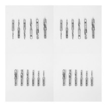 육각 탭핑 타공 나사 드릴 비트 탭 6종 세트 부품 비트날