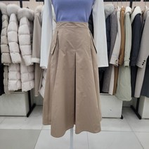 온앤온 핀턱 플레어 뒷밴딩 롱스커트NJW4ss21101