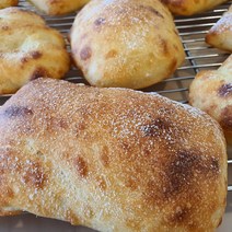 감자포카치아 식전빵 저온숙성 천연발효빵 유기농밀 통밀 호밀 비건빵 다이어트 식사대용, 140g, 1개