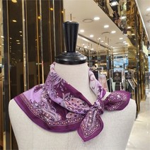 에스틸로 SH04 ES페이즐리 면 정사각쁘띠 스카프 손수건 E22S2CO211 PU