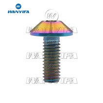 스크류 스크류볼트 콘크리트피스 Wanyifa티타늄 볼트 M6 x 12 15 20mm M8x25mm 우산 머리 나사 자전거 바이크 바이크 바이크 오토바이 볼트, [04] Ranibow, [02] M6, [03] 15mm