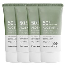 알로에 모이스처선크림 50ml x 4개 SPF50+PA++++논나노무기자차, 단품