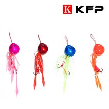 KFP 유동식 타이라바 150g /1+1할인행사/참돔 선상낚시 스커트 헤드, 레드