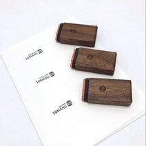 기타 바보사랑[기쁨기업]주문제작 2줄 서명스탬프 낙관 일체형, 캘리체1